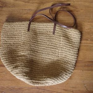 J.Crew straw market tote